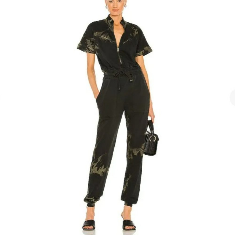 All Saints Kayla Tie Dye Jumpsuit In Black (Size 4)